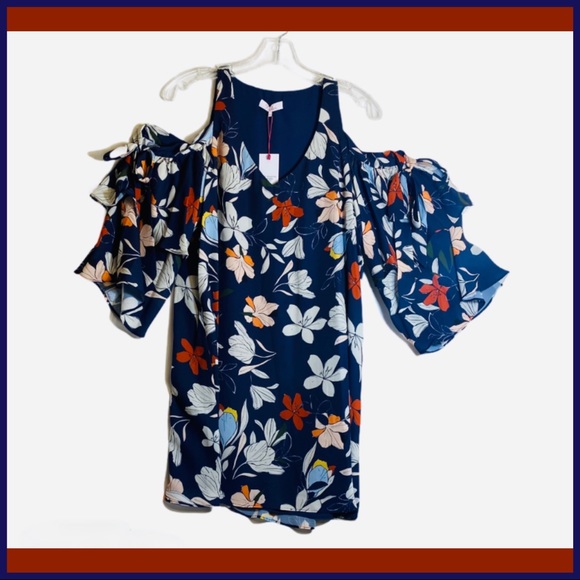 NWT PARKER MOONDANCE COLD-SHOULDER FLORAL … - Picture 5 of 11